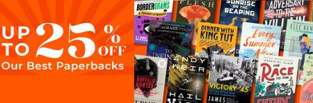 Up to 25% off Our Best Paperbacks
