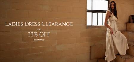Ladies Dress Clearance Up to 33% off