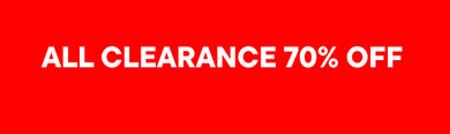 All Clearance 70% off