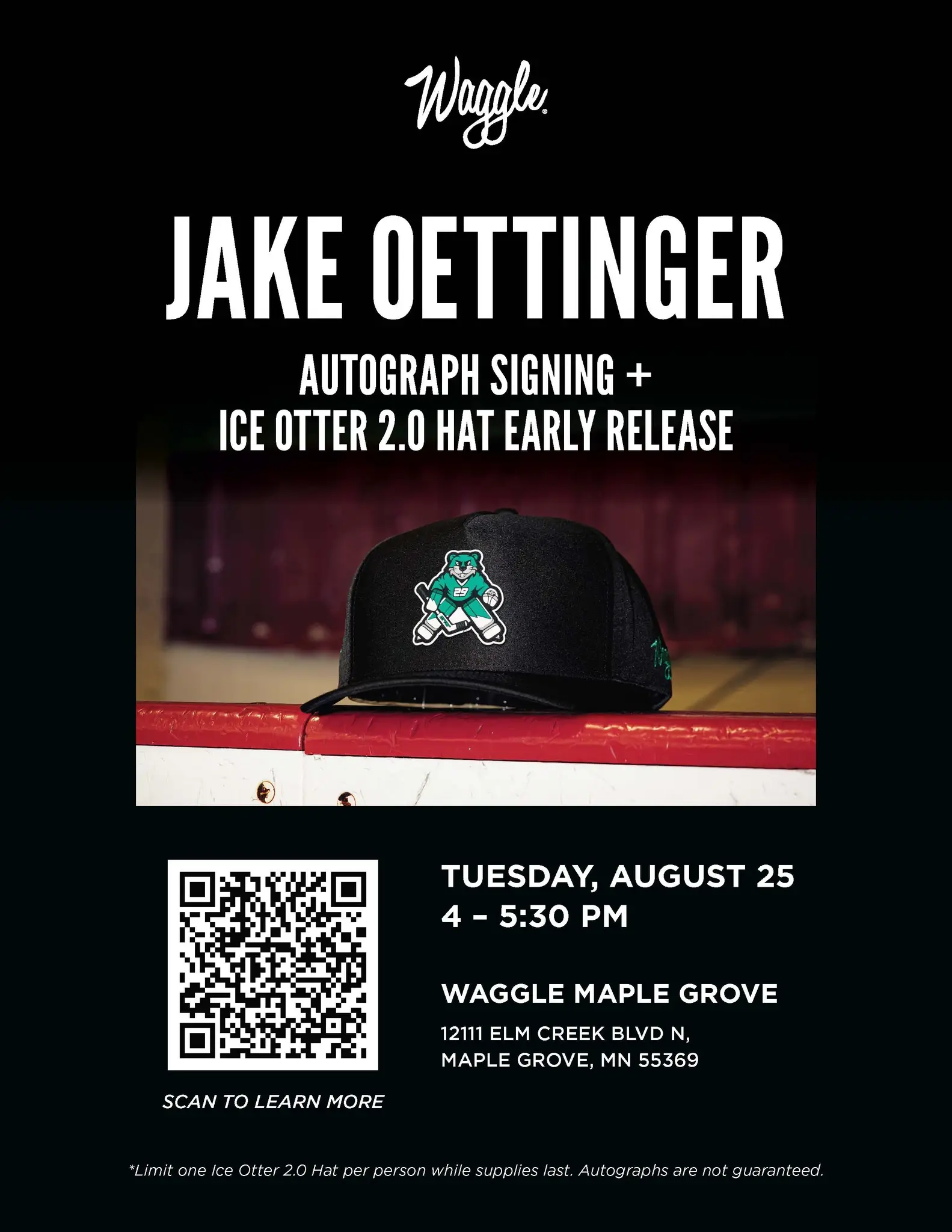 Jake Oettinger Signing at Waggle