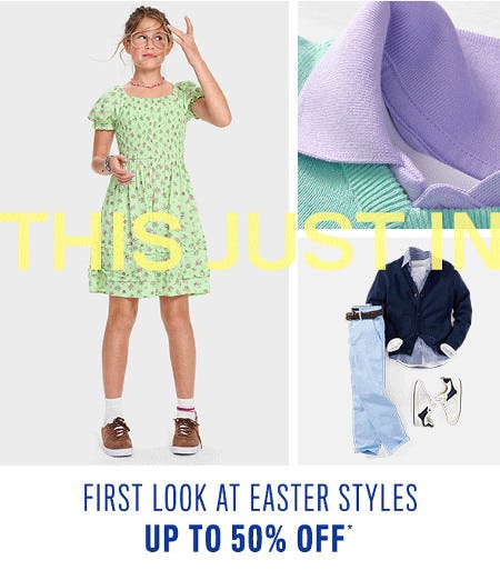 Up to 50% off Easter Styles