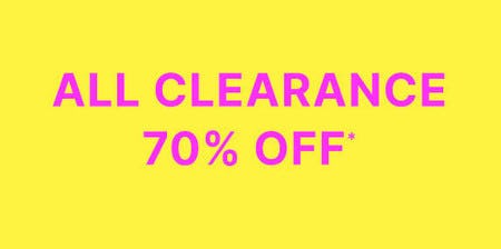All Clearance 70% off
