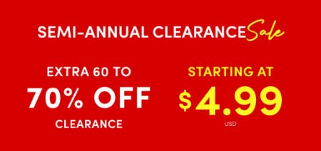 Semi-Annual Clearance Sale