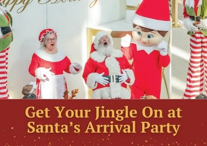Get Your Jingle On at Santa's Arrival Party  thumbnail