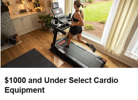 $1000 and Under Select Cardio Equipment