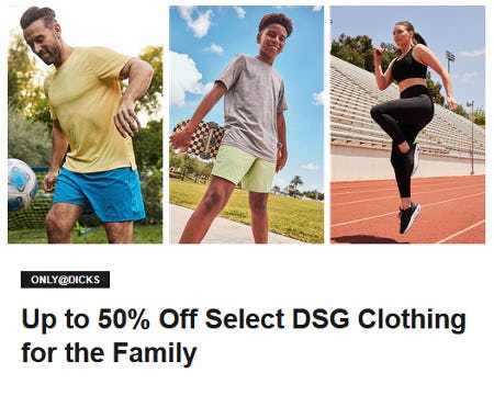 Up to 50% Off Select DSG Clothing for the Family