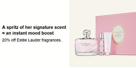20% off Estée Lauder Fragrances