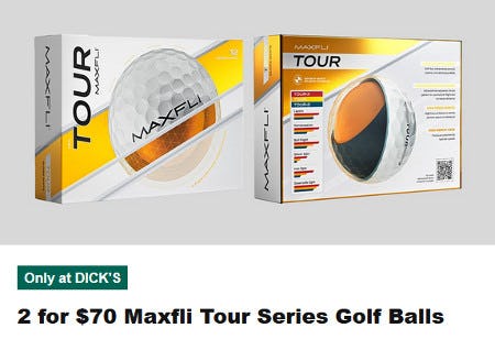2 for $70 Maxfli Tour Series Golf Balls