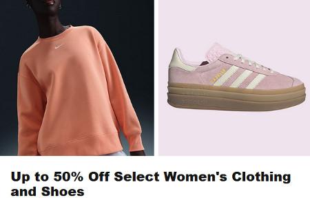 Up to 50% Off Select Women's Clothing and Shoes
