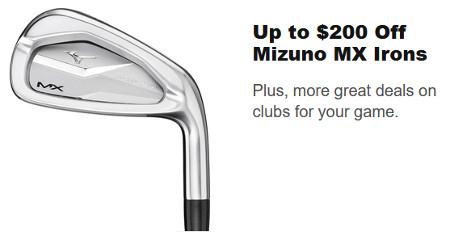 Up to $200 Off Mizuno MX Irons