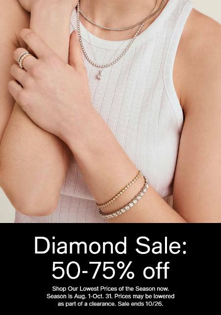 Diamond Sale: 50-75% off