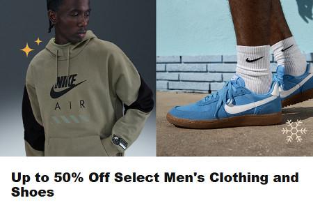 Up to 50% Off Select Men's Clothing and Shoes