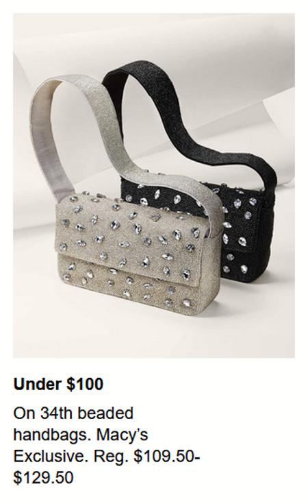 On 34th Beaded Handbags Under $100