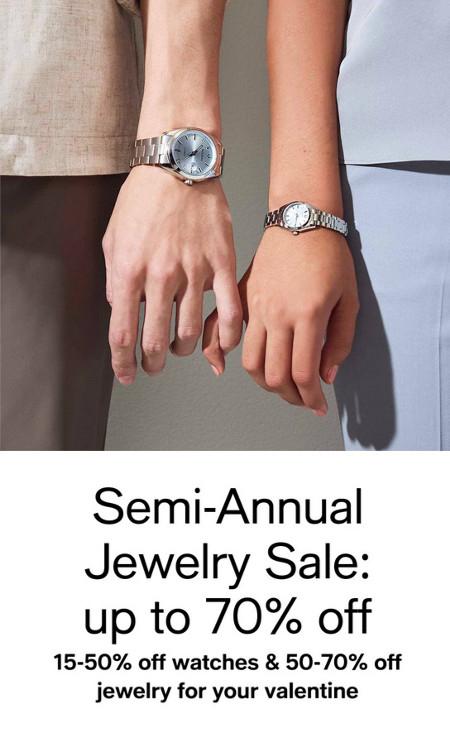 Semi-Annual Jewelry Sale: Up to 70% off