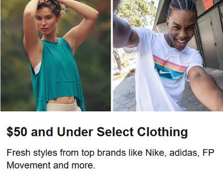 $50 and Under Select Clothing