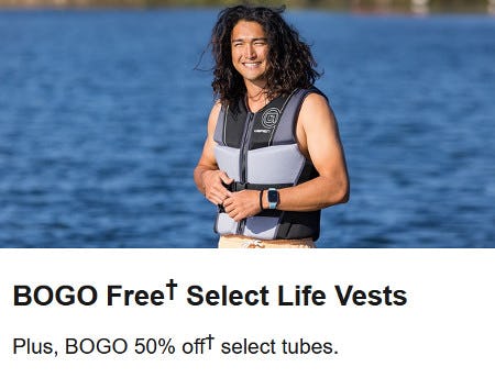 BOGO Free Select Life Vests