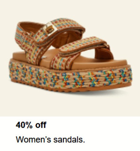 40% off Women's Sandals