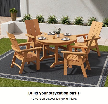 10-50% off Outdoor Lounge Furniture