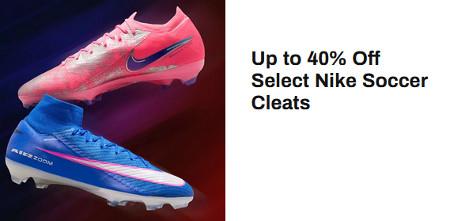 Up to 40% Off Select Nike Soccer Cleats