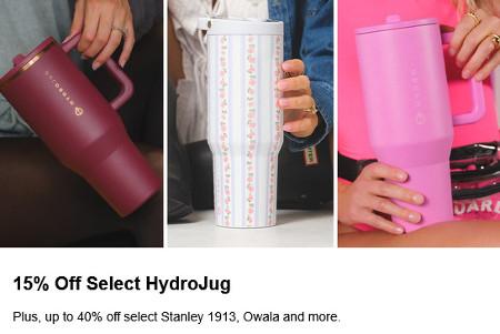 15% Off Select HydroJug