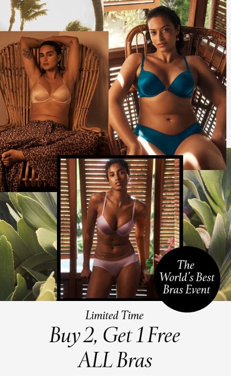 Buy 2, Get 1 Free All Bras