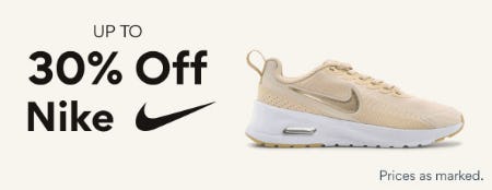 Up to 30% Off Nike