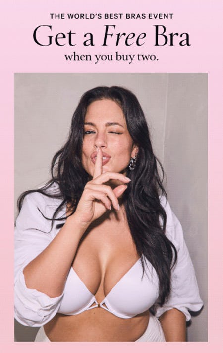 Get a Free Bra When You Buy Two
