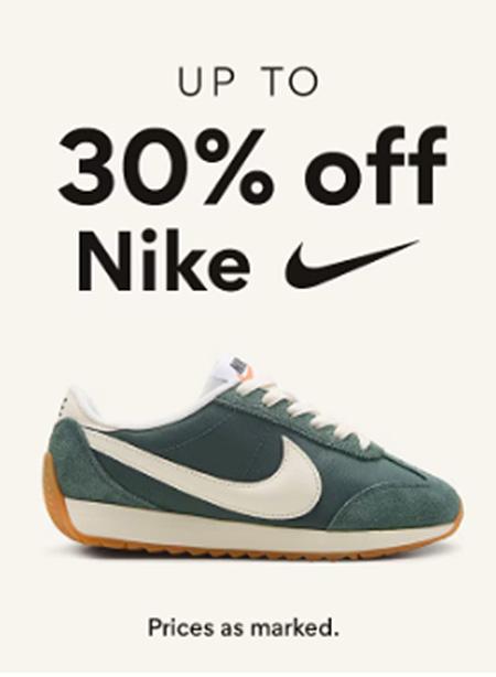 Up to 30% Off Nike