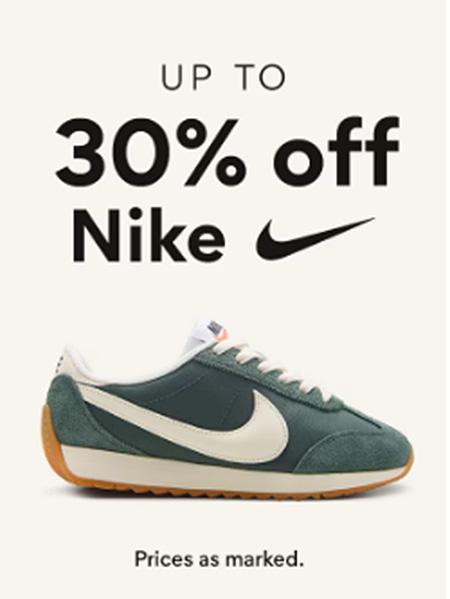 Up to 30% Off Nike