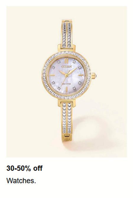 30-50% off Watches