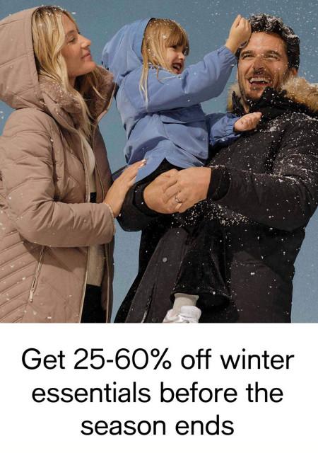 Get 25-60% off Winter Essentials