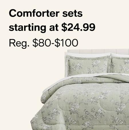 Comforter Sets Starting at $24.99