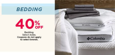 Bedding 40% Off