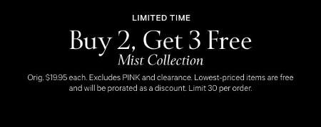 Buy 2, Get 3 Free Mist Collection