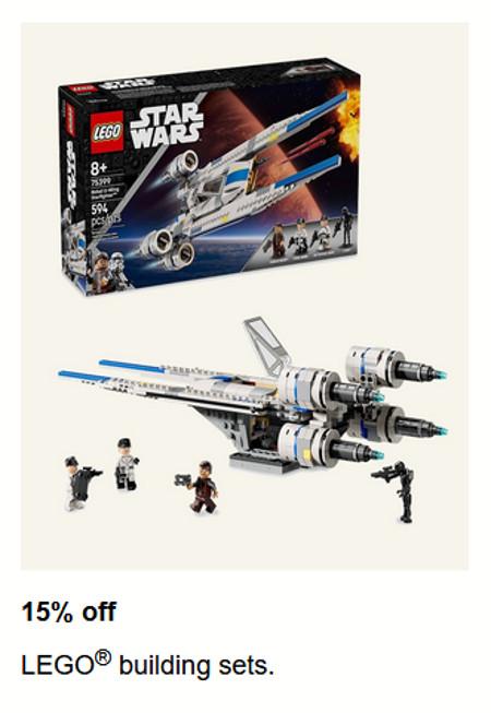 15% off LEGO Building Sets