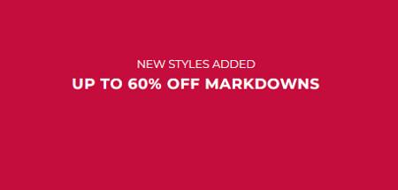 Up to 60% Off Markdowns