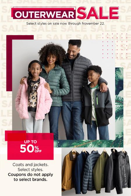 Up to 50% Off Coats and Jackets
