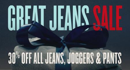 30% off All Jeans, Joggers and Pants