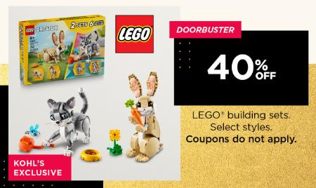 40% Off LEGO Building Sets