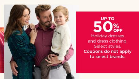 Up to 50% Off Holiday Dresses and Dress Clothing