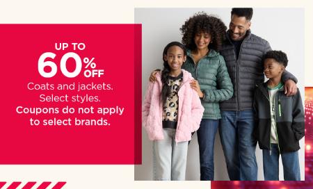 Up to 60% Off Coats and Jackets
