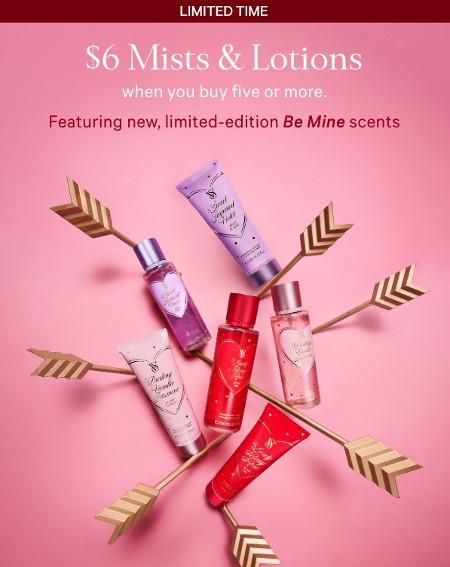 $6 Mists and Lotions When You Buy Five or More