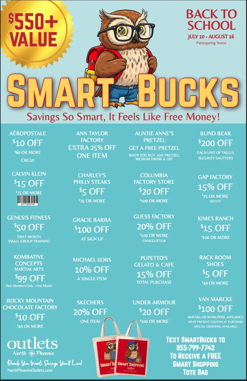 Back to School Smart Bucks