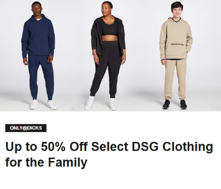 Up to 50% Off Select DSG Clothing for the Family