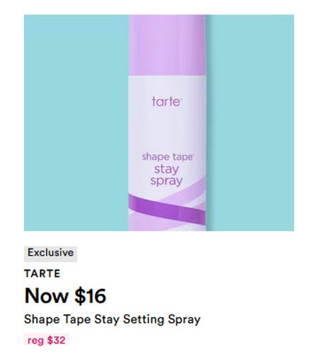 Tarte Shape Tape Stay Spray Setting Spray Now $16