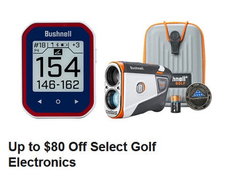 Up to $80 Off Select Golf Electronics