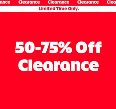 50-75% off Clearance