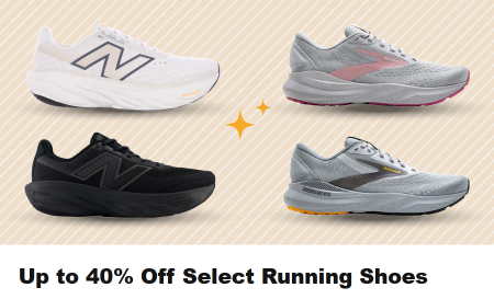Up to 40% Off Select Running Shoes