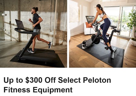 Up to $300 Off Select Peloton Fitness Equipment