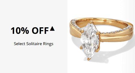 10% off Select Solitaire Rings